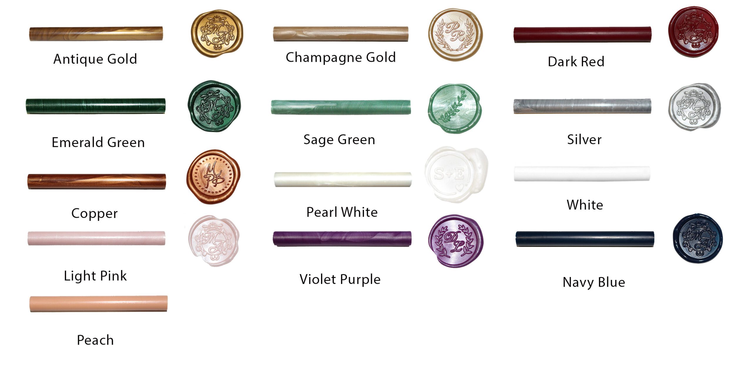 wax seal colours canada